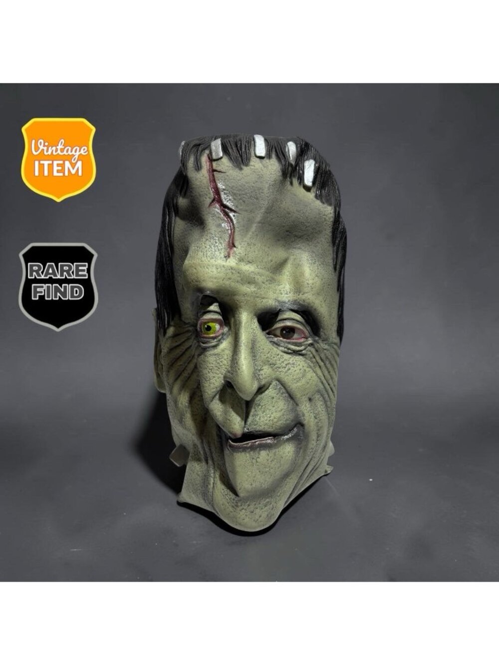Vintage The Munsters Halloween Herman Munster Mask Kayro Vue Prods. No Damage.
